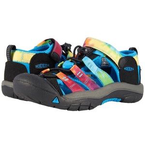 NEW Rainbow Keens.  Kids size 4 (also fits Women’s size 6).